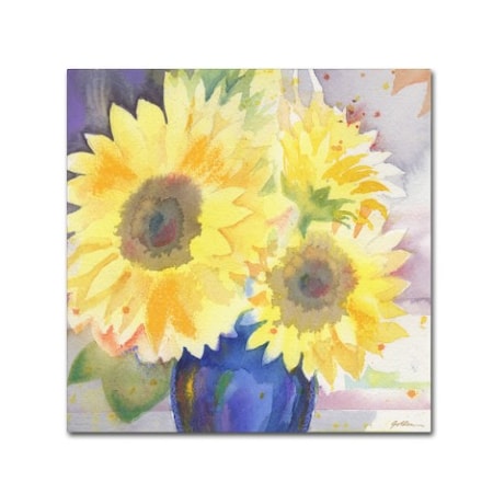 Sheila Golden 'Sunflower Blossom Bouquet' Canvas Art,35x35